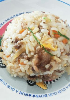 残りご飯で♡簡単牛肉の甘辛炒飯♡-レシピのメイン写真