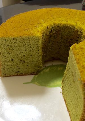 本格的！失敗しにくい抹茶シフォンケーキ！-レシピのメイン写真