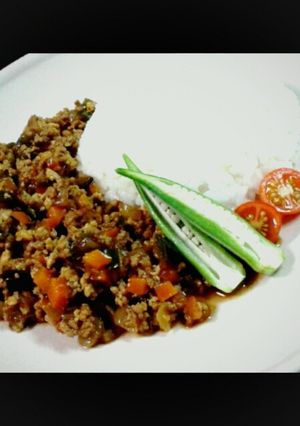 夏野菜たっぷり☆和風ドライカレー-レシピのメイン写真