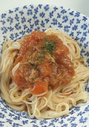 トマトたっぷり☆そうめんパスタ!!-レシピのメイン写真