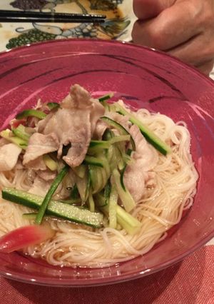 ♩冷しゃぶそうめん-レシピのメイン写真
