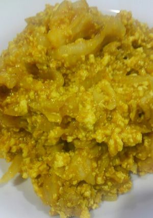 花びらたけ豆腐ドライカレー-レシピのメイン写真