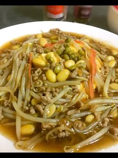 スパイシーそぼろあんかけ飯【簡単、節約】-レシピのメイン写真