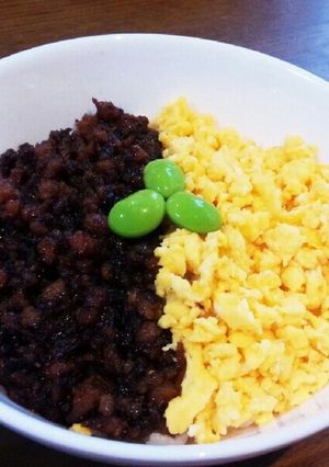 １４歳が作った簡単肉味噌丼-レシピのメイン写真
