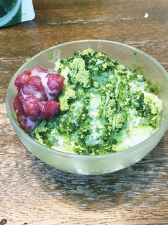 抹茶あずきのかき氷!-レシピのメイン写真