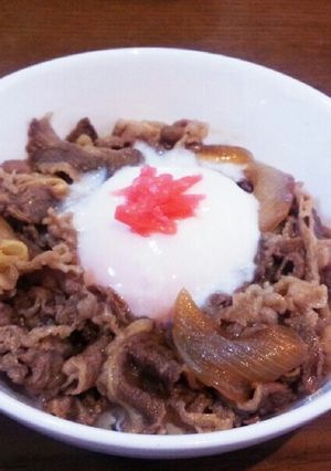 １４歳が作った簡単温泉卵つき牛丼-レシピのメイン写真