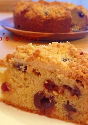 ダークチェリークランブルケーキ♪-レシピのメイン写真