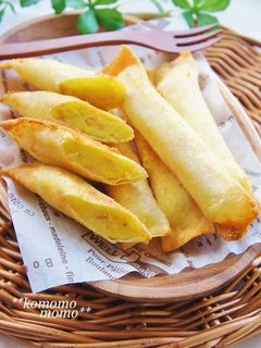 ♥さつまいもとチーズのスティック春巻き♥-レシピのメイン写真