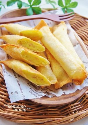 ♥さつまいもとチーズのスティック春巻き♥-レシピのメイン写真