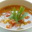 なすとトマトのすっぱいスープ