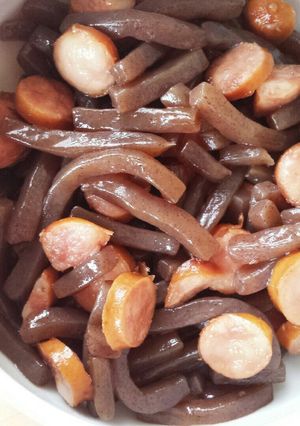 簡単 こんにゃくソーセージ煮 子供大好き-レシピのメイン写真