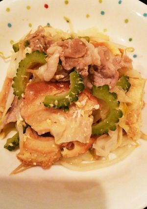 ゴーヤ&麩チャンプルー-レシピのメイン写真
