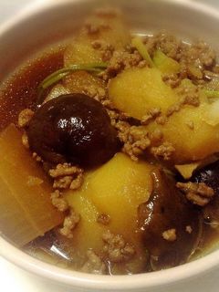 焼肉のタレで作る大根とじゃが芋の簡単煮-レシピのメイン写真