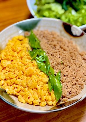 簡単！パサパサしない鶏そぼろご飯-レシピのメイン写真