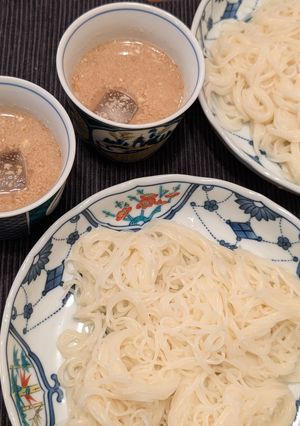 コクが美味しい！くるみだれそうめん-レシピのメイン写真