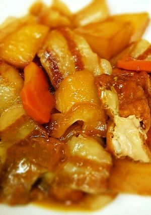 豚カルビとじゃがいもの煮物 ご飯が進む!-レシピのメイン写真
