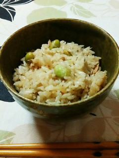 ツナと枝豆の炊き込みご飯 覚え書き-レシピのメイン写真