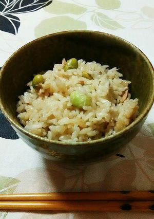 ツナと枝豆の炊き込みご飯 覚え書き-レシピのメイン写真