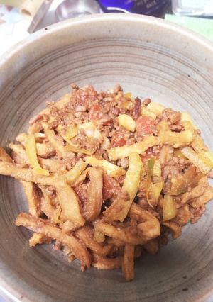 すいかの白いところと切り干し大根の炒め物-レシピのメイン写真