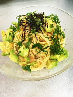 たらことアボカドの冷製パスタ-レシピのメイン写真