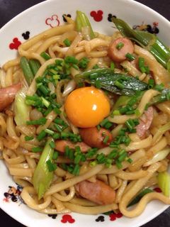 めんつゆで簡単焼きうどん-レシピのメイン写真