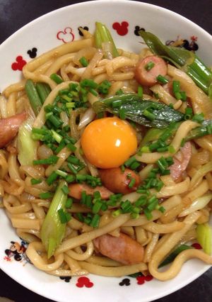 めんつゆで簡単焼きうどん-レシピのメイン写真