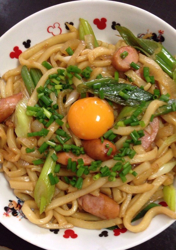 めんつゆで簡単焼きうどん-レシピのメイン写真