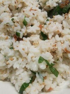 大葉と梅干しまぜまぜごはん-レシピのメイン写真