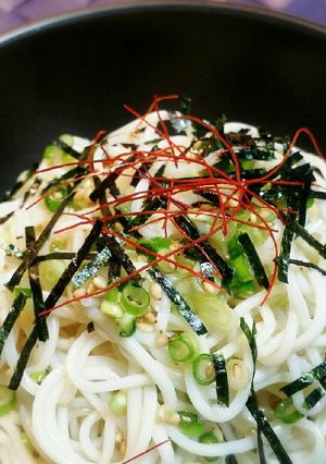 まぜまぜ素麺♬*゜-レシピのメイン写真