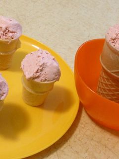 材料3つ★いちごアイスクリーム-レシピのメイン写真