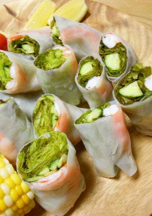 海老と野菜のヘルシー生春巻き-レシピのメイン写真