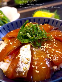 マグロでも何でも♡簡単すぎ!絶品漬け丼*-レシピのメイン写真