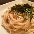 旨〜い!ピリ辛明太クリームうどん☆