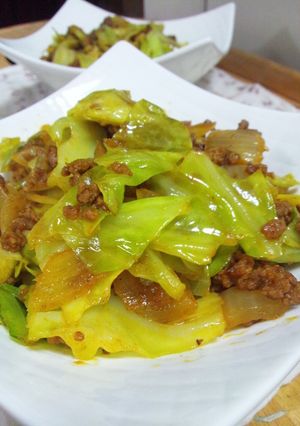 ✿キャベツとひき肉の炒め物✿-レシピのメイン写真