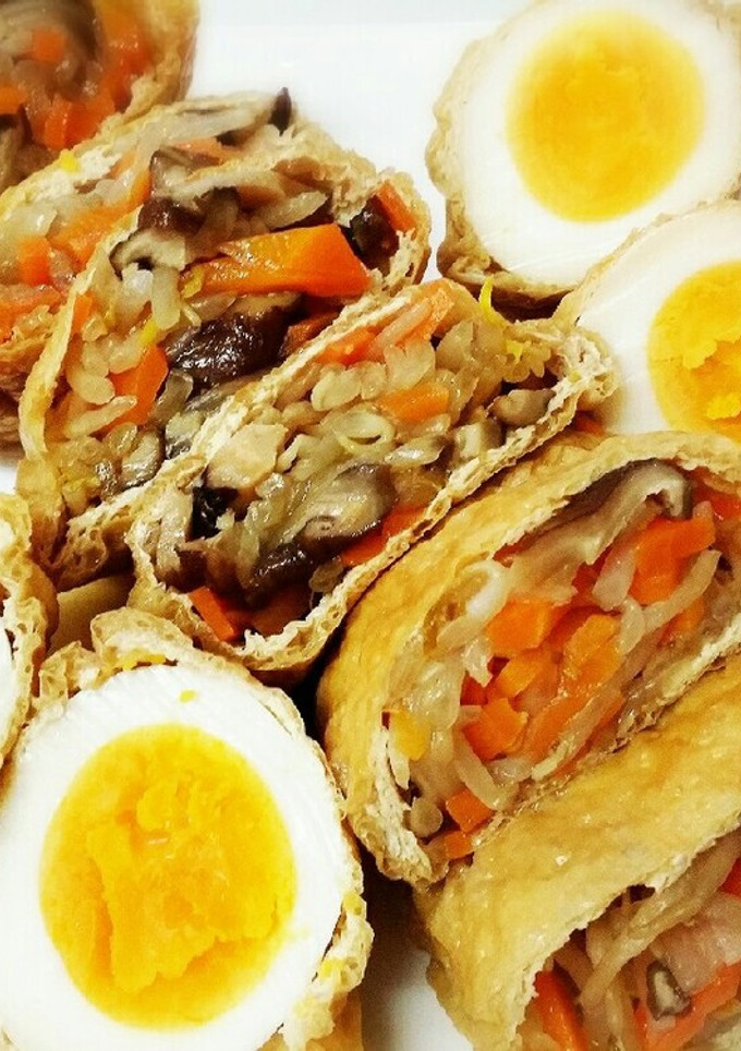 卵ともやしの巾着煮-レシピのメイン写真