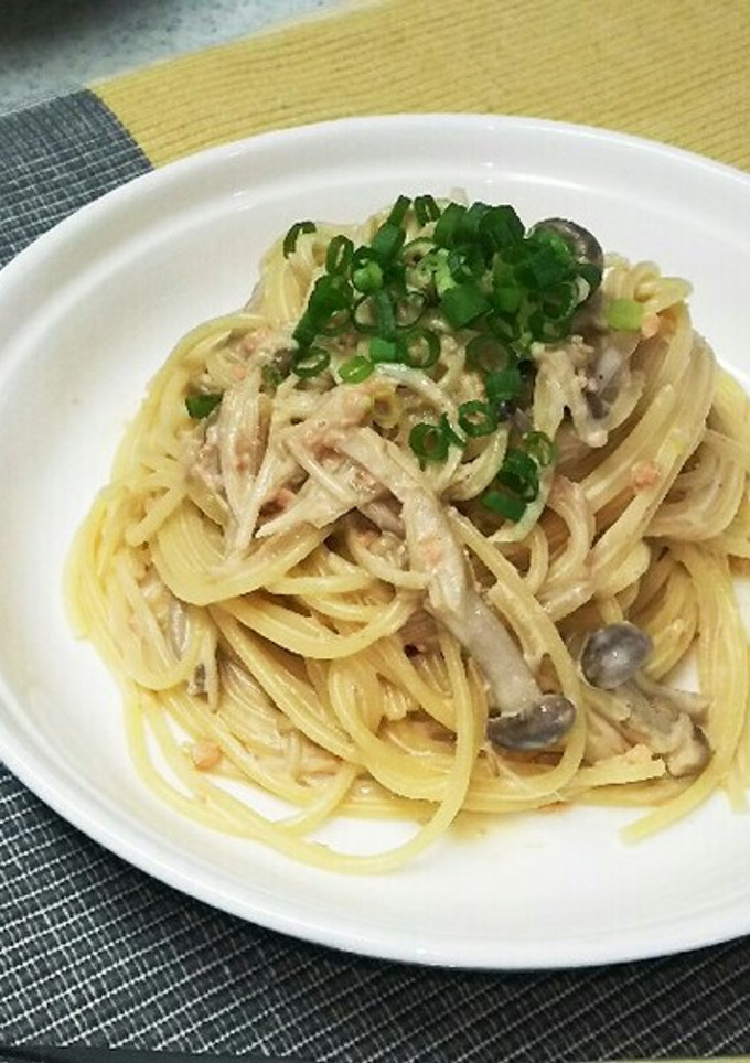 鮭ときのこの和風クリームパスタ-レシピのメイン写真