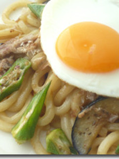 夏野菜の焼きうどん-レシピのメイン写真