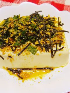 夏バテ予防!梅しそ胡麻の変わり冷奴-レシピのメイン写真