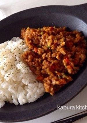 高野豆腐でヘルシー♡夏野菜ドライカレー-レシピのメイン写真
