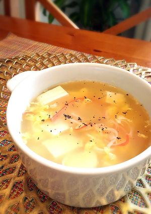 中華街の味♡ふわとろカニ玉スープ-レシピのメイン写真