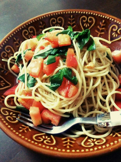 トマトとバジルの簡単冷製パスタ-レシピのメイン写真