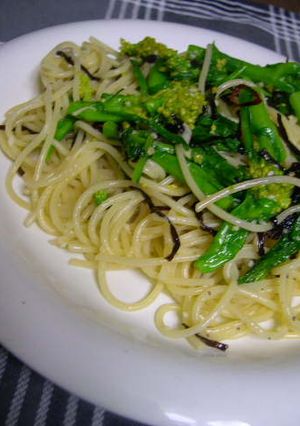 春パスタ～♪菜の花のペペロンチーノ-レシピのメイン写真