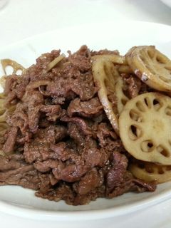 牛肉と蓮根の甘辛炒め★-レシピのメイン写真