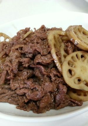 牛肉と蓮根の甘辛炒め★-レシピのメイン写真
