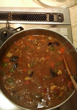 夏野菜とスイカのカレー-レシピのメイン写真