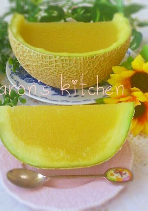 豪華！まるごと♡メロンゼリー-レシピのメイン写真