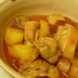 鶏肉と長ねぎのトマト煮♪