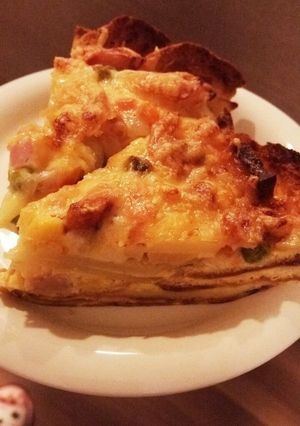 失敗したシュー皮でキッシュ-レシピのメイン写真