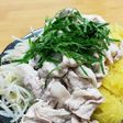 豚の冷しゃぶ。そうめんうりと。