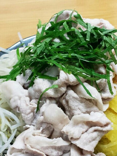 豚の冷しゃぶ。そうめんうりと。-レシピのメイン写真